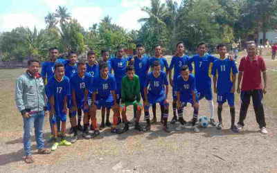 Sebanyak 14 Tim Sepak Bola Liga Pelajar Rayon VII Menjajal Lapangan Kampung Aman Camplong